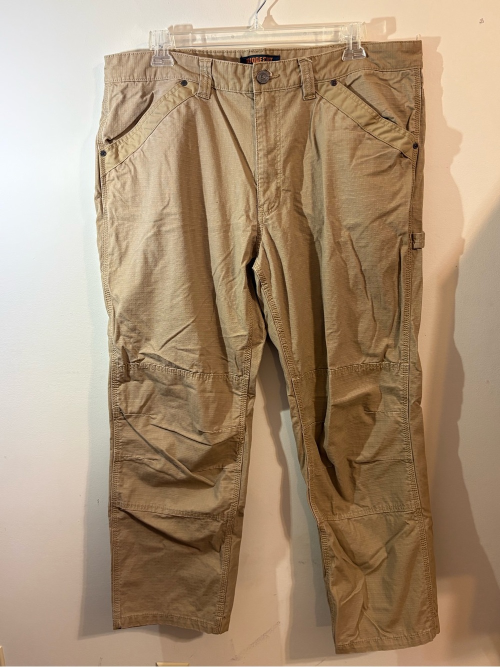 Ridgecut Toughwear work pants men 42 x 32 durable ripstop reinforced double knee